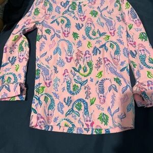 Lilly Pulitzer Pink Mermaid Long Sleeve TOP ONLY!